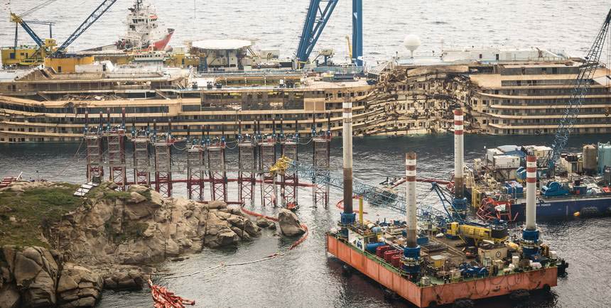 Il progetto di recupero della Costa Concordia