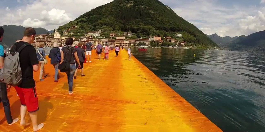 la passerella di christo potrebbe non essere sicura