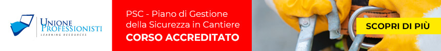 Corso PSC – Piano di Gestione della Sicurezza in Cantiere