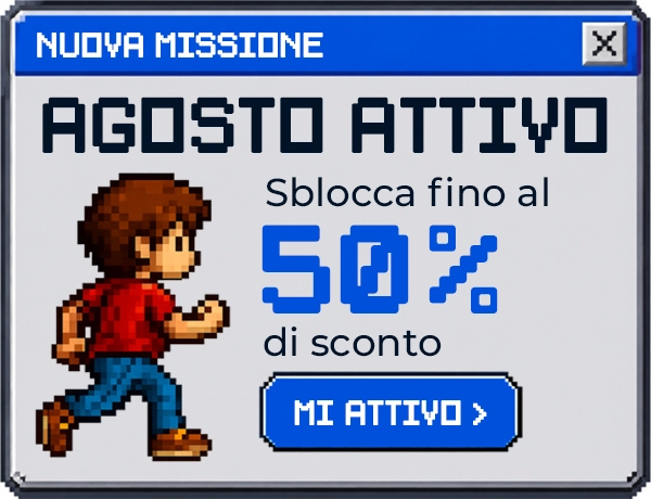 Agosto Attivo. Sblocca fino al 50% di sconto. MI ATTIVO